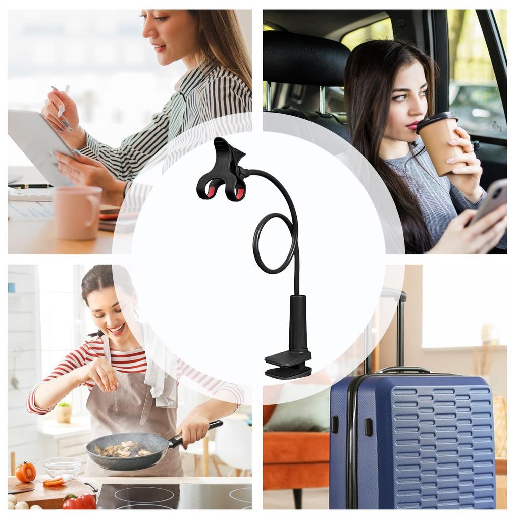 Lazy Bedside Desktop Live Foldable Mobile Phone Tablet Clip Stand Headrest Holder For Phone for Desk Headboard Bed Bedside