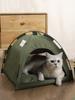 Pet Tent House Removable Enclosed Dog Cat Tent Bed Indoor Folding Portable Comfortable Kitten Bed Kennel For Small Pets