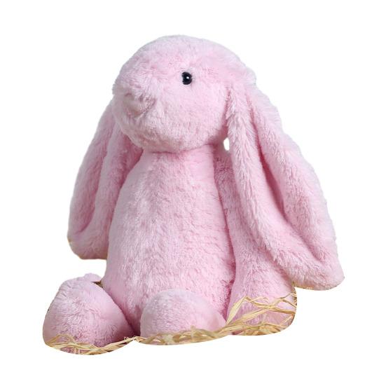 Plush Bunny Toy Huggable Stuffed Rabbit Plushie Simulation Animal Doll Home Living Room Bedroom Decoration Birthday Gift