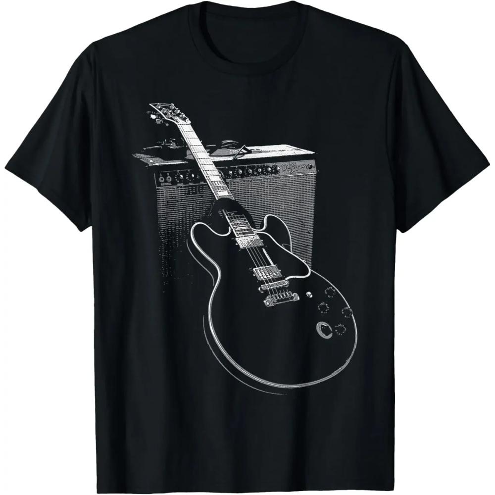 Legendary Blues Guitar and Amp T Shirt Music Gifts Unisex Summer Soft Tops Custom Printed Graphic Shirts Camisetas