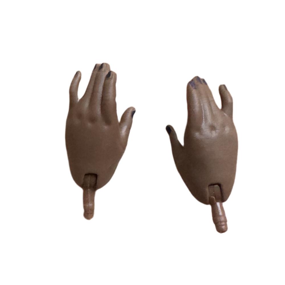 Original Rainbow Doll Replacement Hands Black White Brown Skin Tone Dolls Playing DIY Accessories
