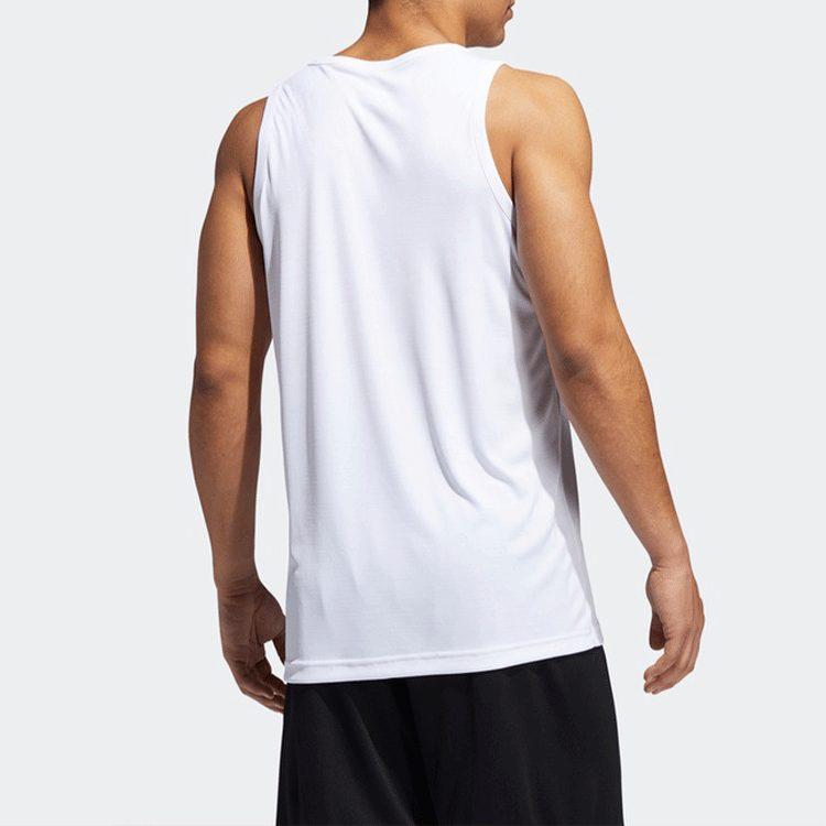 Adidas Basketball Jerseys Men's White Moderate Straight Fit EJ5612