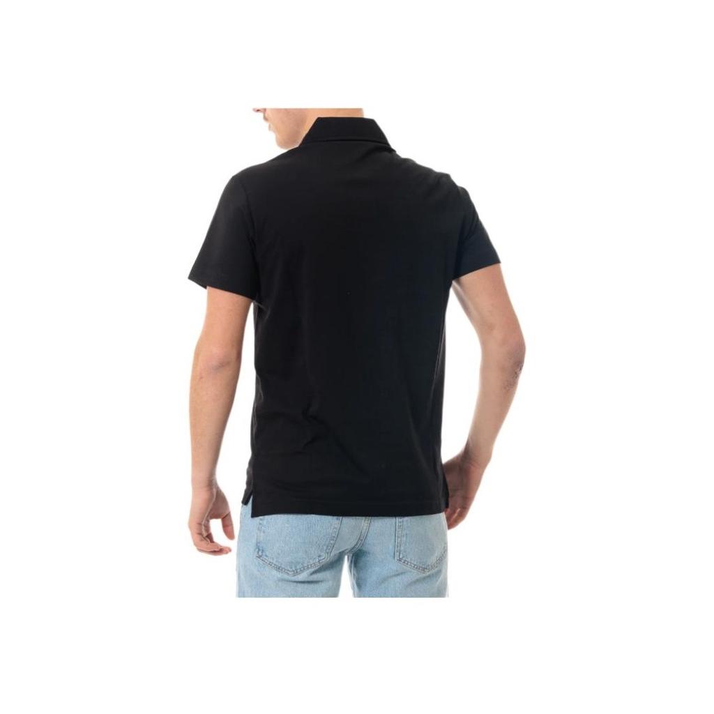 Emporio Armani Logo Solid Color Short Sleeve Polo Shirt Men tops Black EM000571-AF12331-UC001