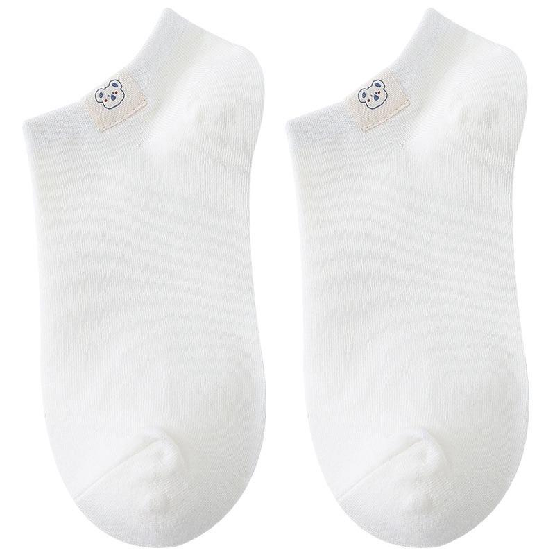 Summer Socks, Invisible Solid Color Women's Socks, Low-top Student Pure Cotton Socks