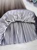 Women's Spring/Summer Elegant Pleated Skirt with Rhinestone Gradient Design
