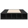 Bed Frame Black 75x190 cm Particleboard