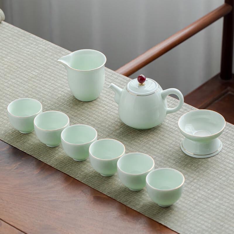 Shuixi Gold-Painted General Pot Kung Fu Tea Set