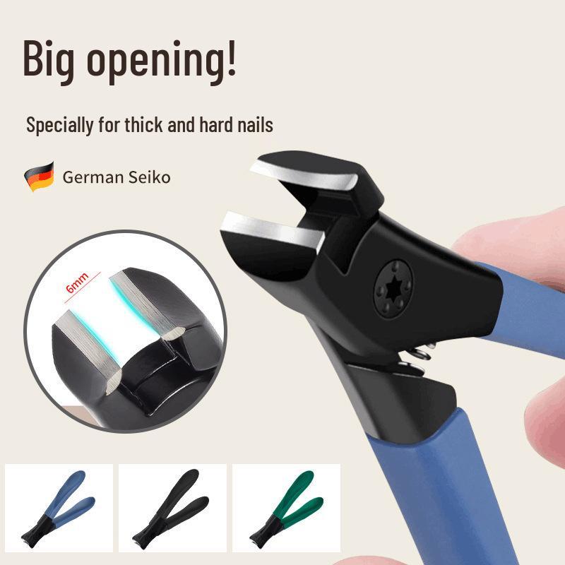 Large Anti-Splash Nail Clipper for Thick Nails, Toenails, and Household Use