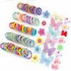 510-Piece Set of Colorful Bow, Flower, and Small Star Accessories - a Cute Hair Accessory Set That Children Love No Box Bag.