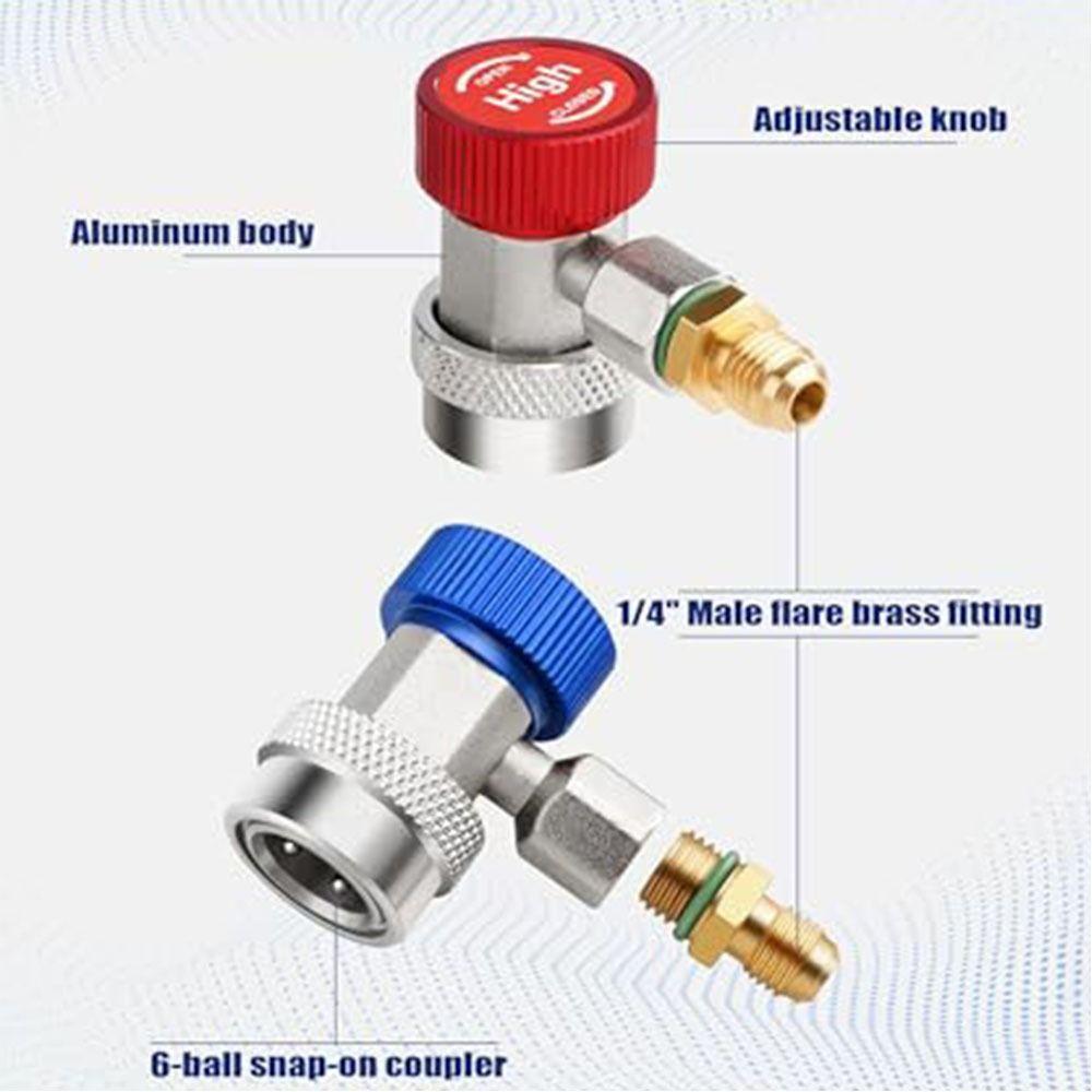 Fluoride Quick Coupler Air Conditioner Coupler Refrigerant Coupler  Car Air Conditioning