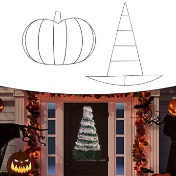 

DIY Wreath Frame Halloween Wreath Frame Multi-purpose DIY Enthusiasts Easy Installation Handcrafted Decorations B