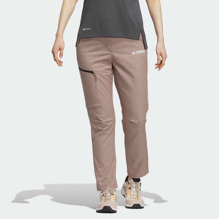 Adidas Solid Color Outdoor Sun Protection Straight Leg Sports Pants Men Pants Pink Brown IL8900