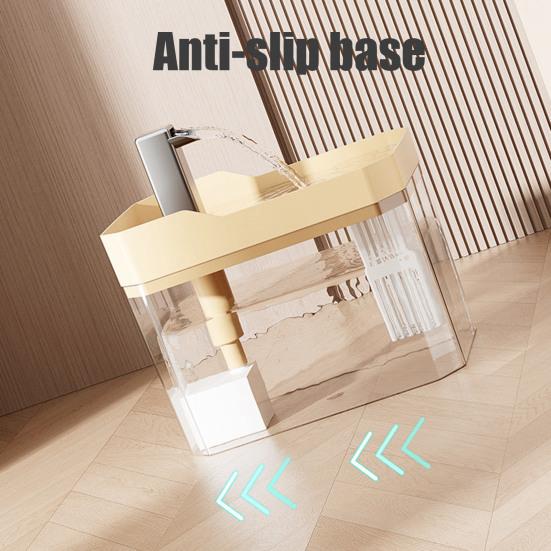 1,5 L transparentă fântână de apă pentru animale de companie automată pisică băutură dozator cu 3 filtru burete electric pentru animale de companie băutură bol pentru pisici câini de interior