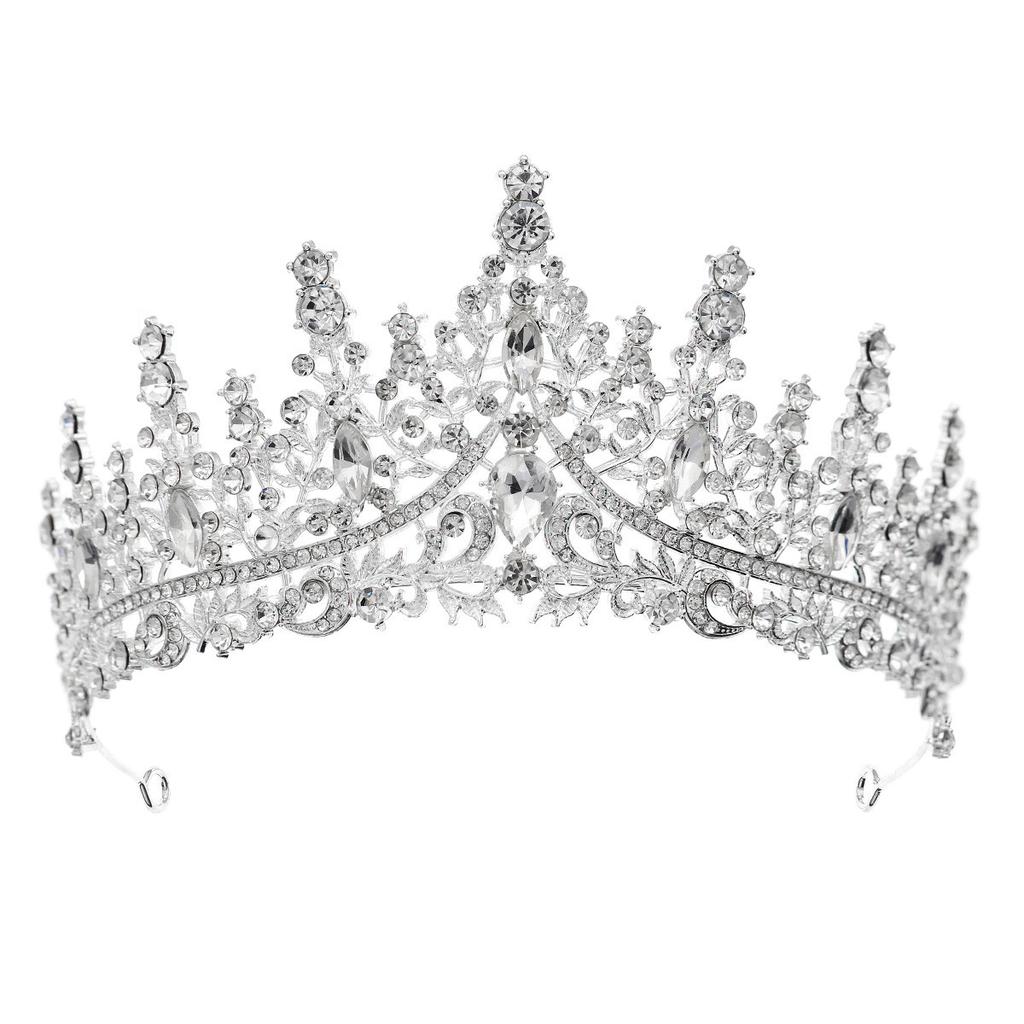 Krone Tiara Braut High End Prinzessin Krone Farbiger Kristall Königin Tiara Krone Barock Hochzeitskleid Stirnband