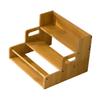 Bamboo Display Stand Versatile Rustic Sturdy Desktop Cosmetic Holder Coffee Cup Rack for Bedroom