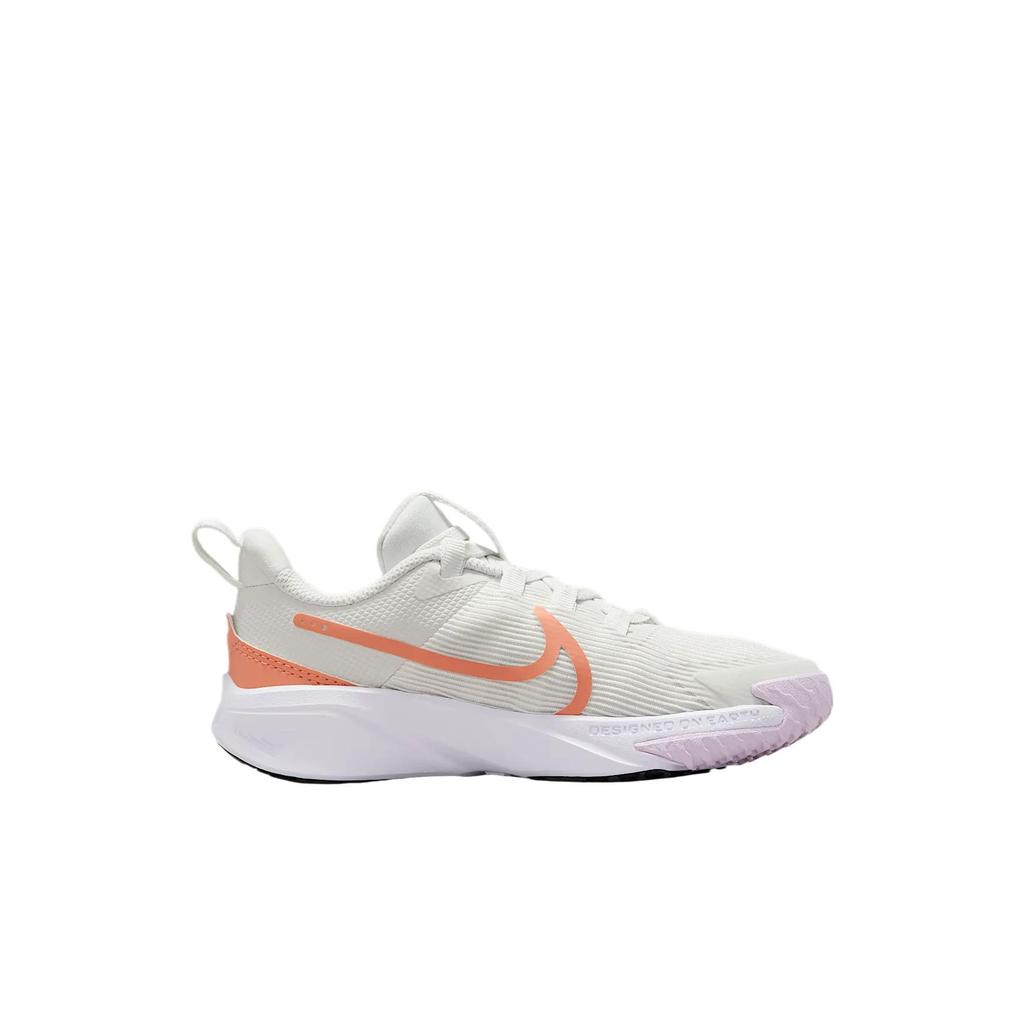 Nike Star Runner 4 PS Summit White Apricot Agate Kids Sneakers Cream Black DX7614-104