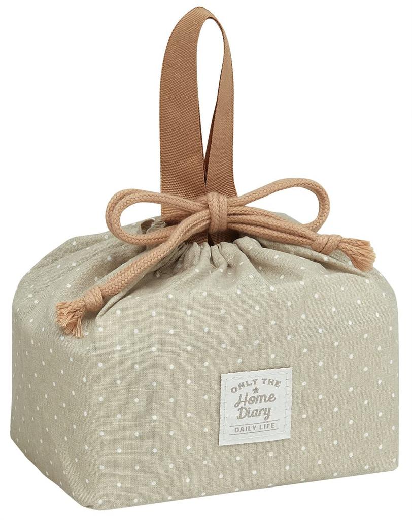 Skater Storage Container Set with Drawstring Dull Pink and Can Also Be Used As a Bento Box 3-Piece (200ml, 320ml) Bag, Gray, (KSLGD1-A)