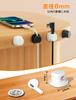 Rotating Cable Thick Cable Secures Cord Strong USB Cable Vertical Neat ABS Compatible with Charging Power Keyboard Headphone Mouse Earphone White