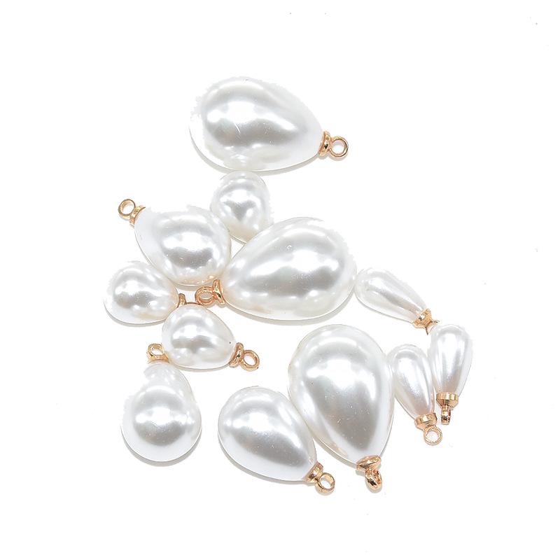 

Ювелірні аксесуари своїми руками: High-Gloss ABS Imitation Pearl Drop Pendant for Hair Ornaments and Earrings 8x10mm Pearl