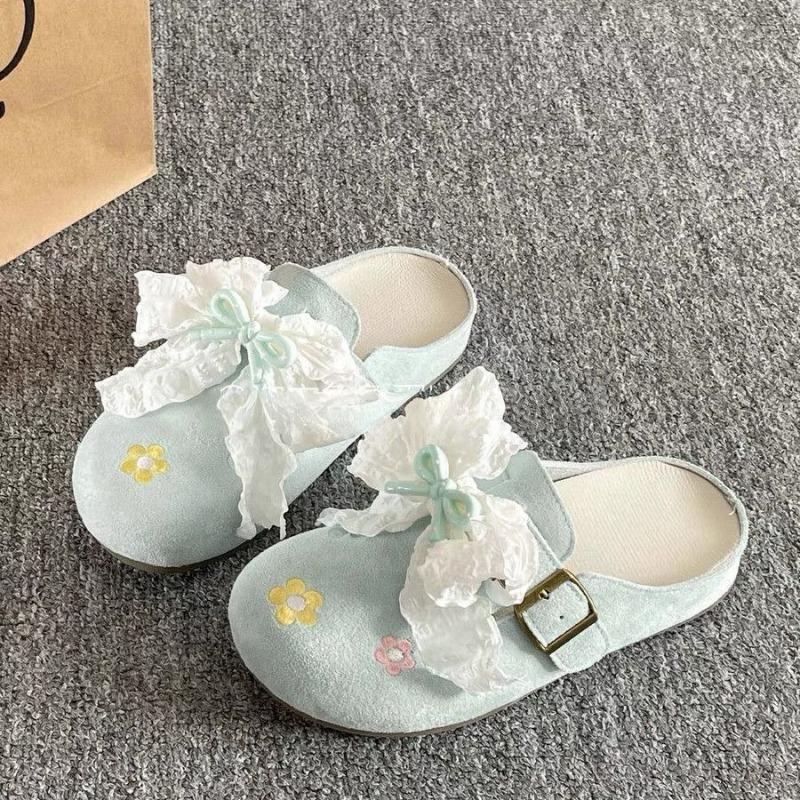 Casual style versatile one-pedal lazy shoes women's new summer with skirt bag head half slippers women