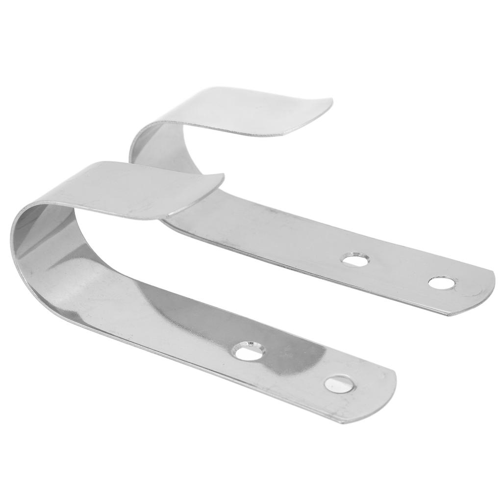 2pcs J Hook Bracket Rustproof Rugged 304 Stainless Steel Smooth Versatile J Hook Hangers for Boats Yachts RVs Accessories