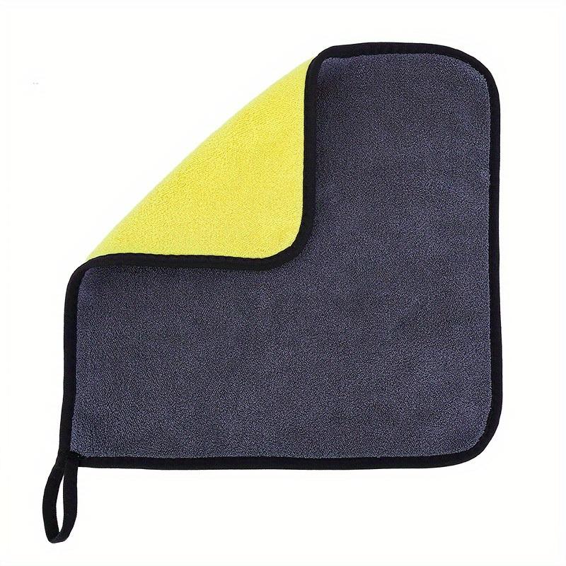 High-density Car Wash Towel, Coral Fleece Double-sided Thickened Car Towel, Absorbent Glass Cleaning Towel, Multi-functional Towel