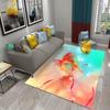 Living Room Kitchen Bedroom Entrance Rug Home Gift Cute Dreamy Goldfish Rug Bathroom Non-Slip Rug Mat