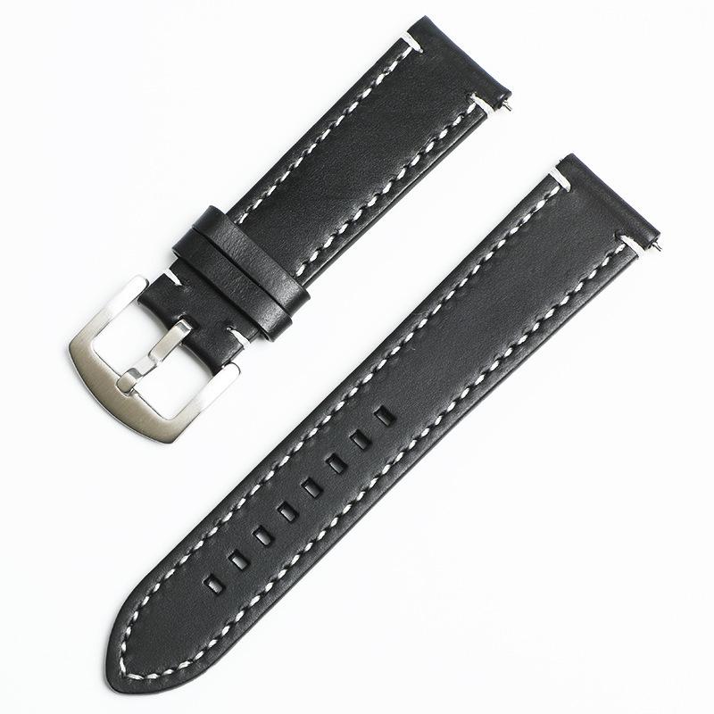 Leather Strap Business Men's Strap Upgrade Switch Ears Double Sided First Cowhide Watch Strap