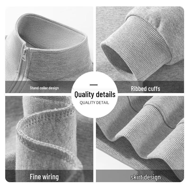 Mark Fairwhale Men's Half-Zip Stand Collar Sweatshirt