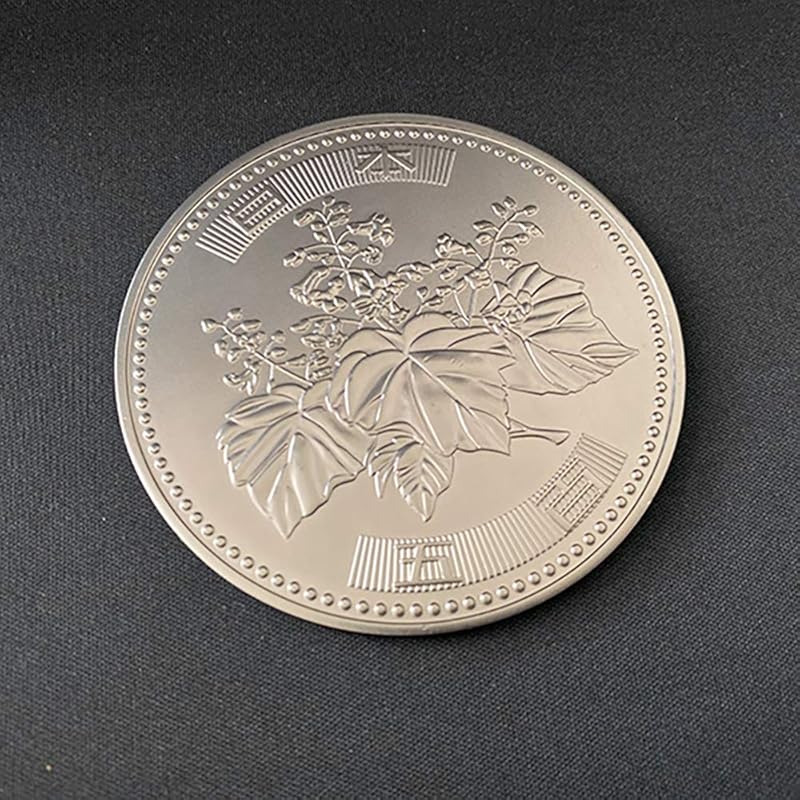 [Magic Tricks] New Jumbo 500 Yen Coin (70mm Size) Coin Appearance Magic Close-Up Magic Prop