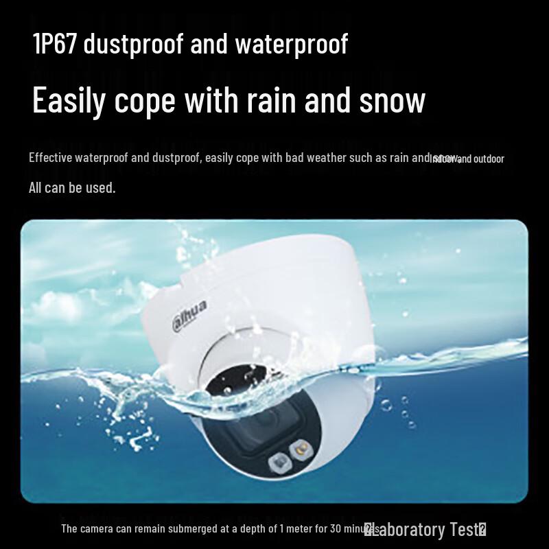 Dahua DH-P40T2-LED 4MP 2.5K Dual-Light POE Outdoor Dome Camera CN Plug (adapter Included)