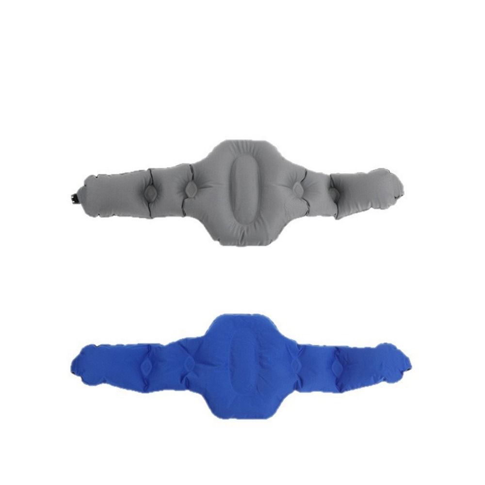 Foldable Lumbar Support Cushion Press Self-Inflation Inflatable Backrest Airplane Sleep