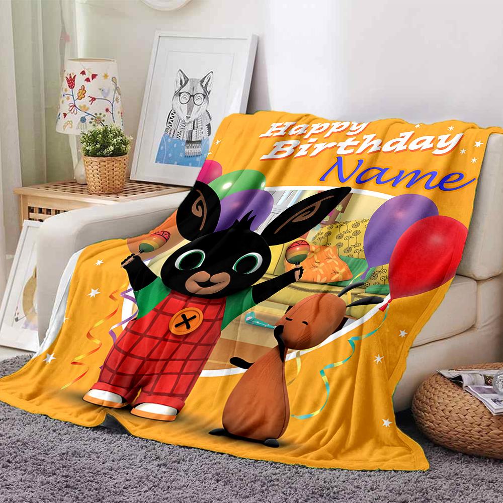 Custom Name Friendship Fun Playroom Party Blanket For Couch Bed Plush Cozy Fuzzy Blanket Super Soft Warm Blankets For Fall And Winter 091611