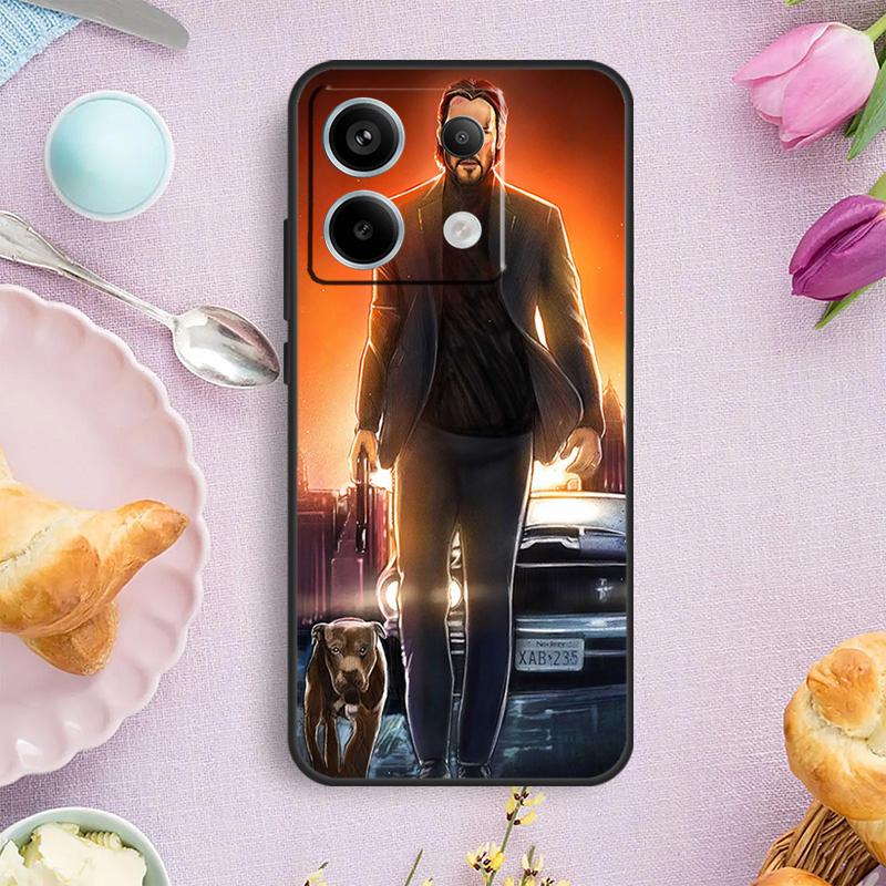 John Wick Keanu Reeves Case For Xiaomi Redmi Note 12 11 9 10 13 Pro Plus 9S 10S 11S 12S Redmi 12 10 C 9C 13C Cover