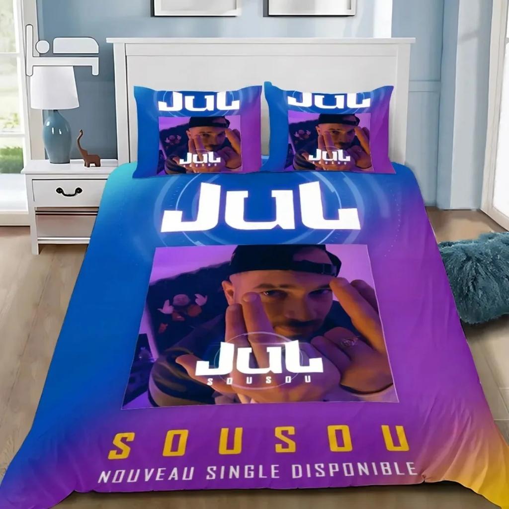 3D Print 2/3pcs JuL Bedding Sets Skin Friendly Soft JuL C'est Pas Duvet Covers Comfortable And Lovely Suitable For All Ages