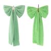 Large Green Velvet Bow Decoration Wall Hanging Ribbon Bow Room Background Decor for Birthday Wedding Bachelorette Bridal Shower Baby Shower