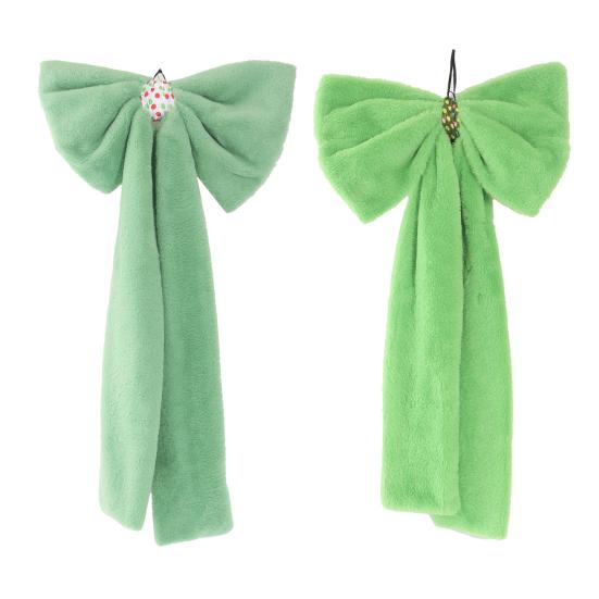 Large Green Velvet Bow Decoration Wall Hanging Ribbon Bow Room Background Decor for Birthday Wedding Bachelorette Bridal Shower Baby Shower