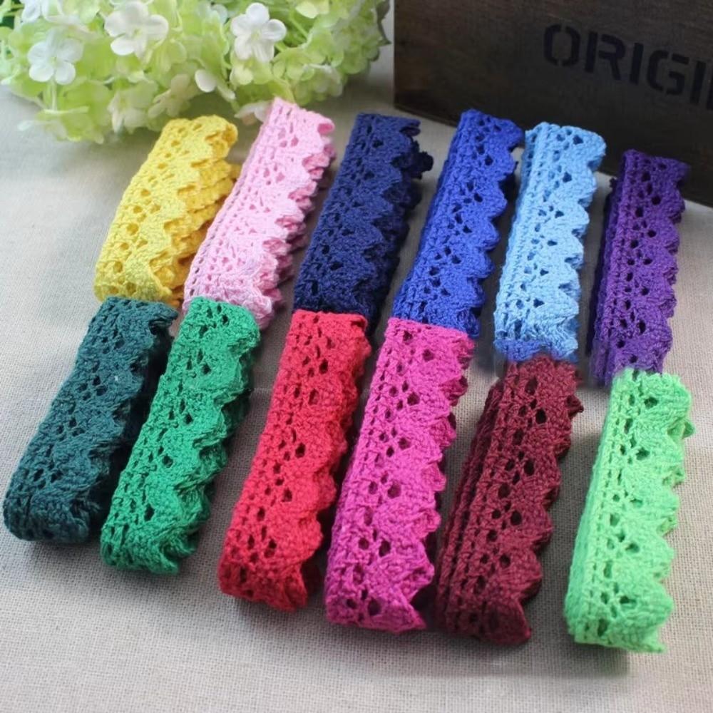 Cotton Flower Lace Trim 2 Yards Length DIY Craft Lace New Lace Ribbon Tape Handicrafts Decoration