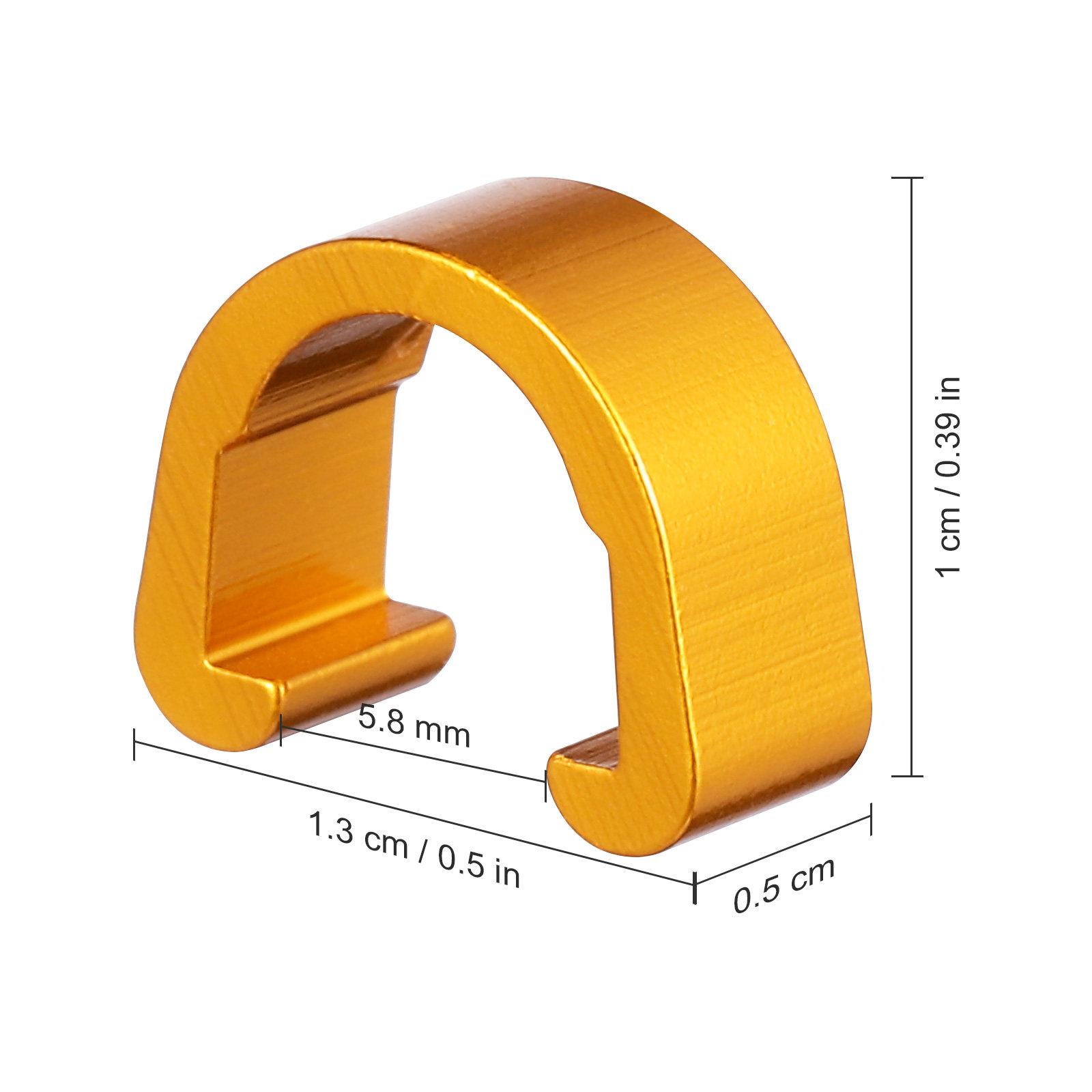10Pcs Bike Cable Clip Aluminum Alloy Road Buckle Lightweight Durable Tubing Clamp C Shaped Buckle