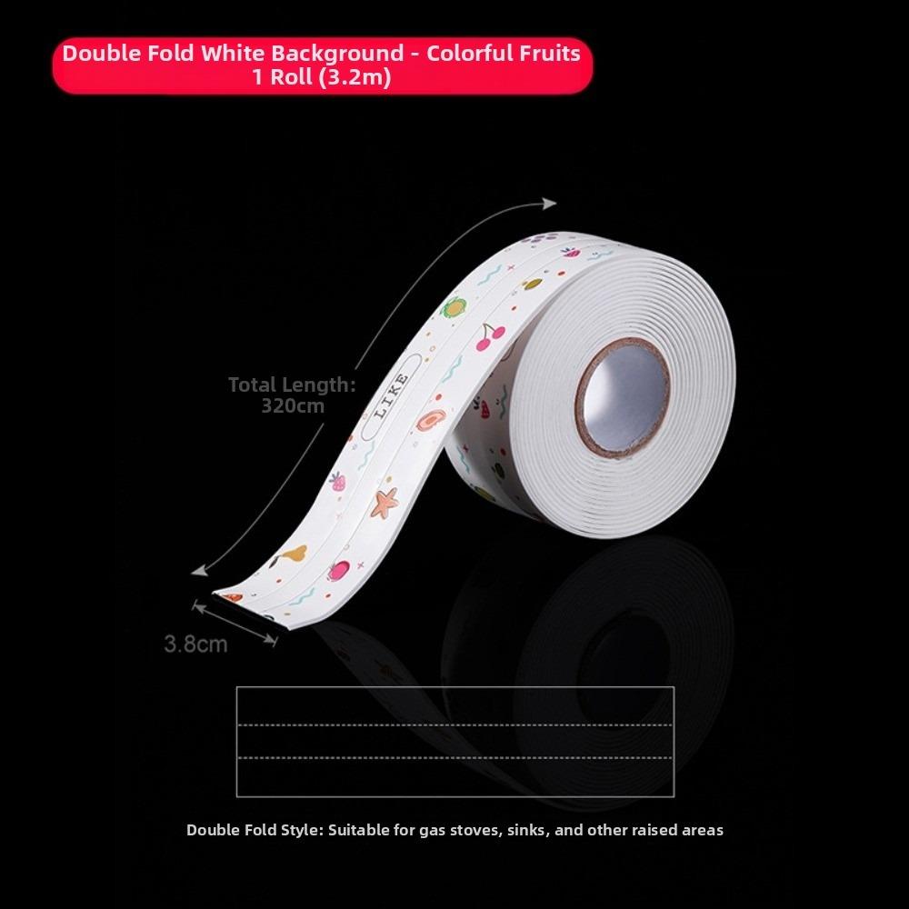 

1 Roll New PVC Bathroom Sealing Tape 50/38mm Waterproof Shower Tub Tape Self-adhesive Stain-resistant Sink Gap Tapes Home Use