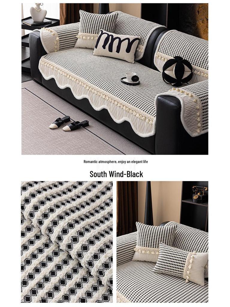 2026 French Luxury All-Season Thickened Non-Slip Cat-Resistant Sofa Seat Cushion Cover