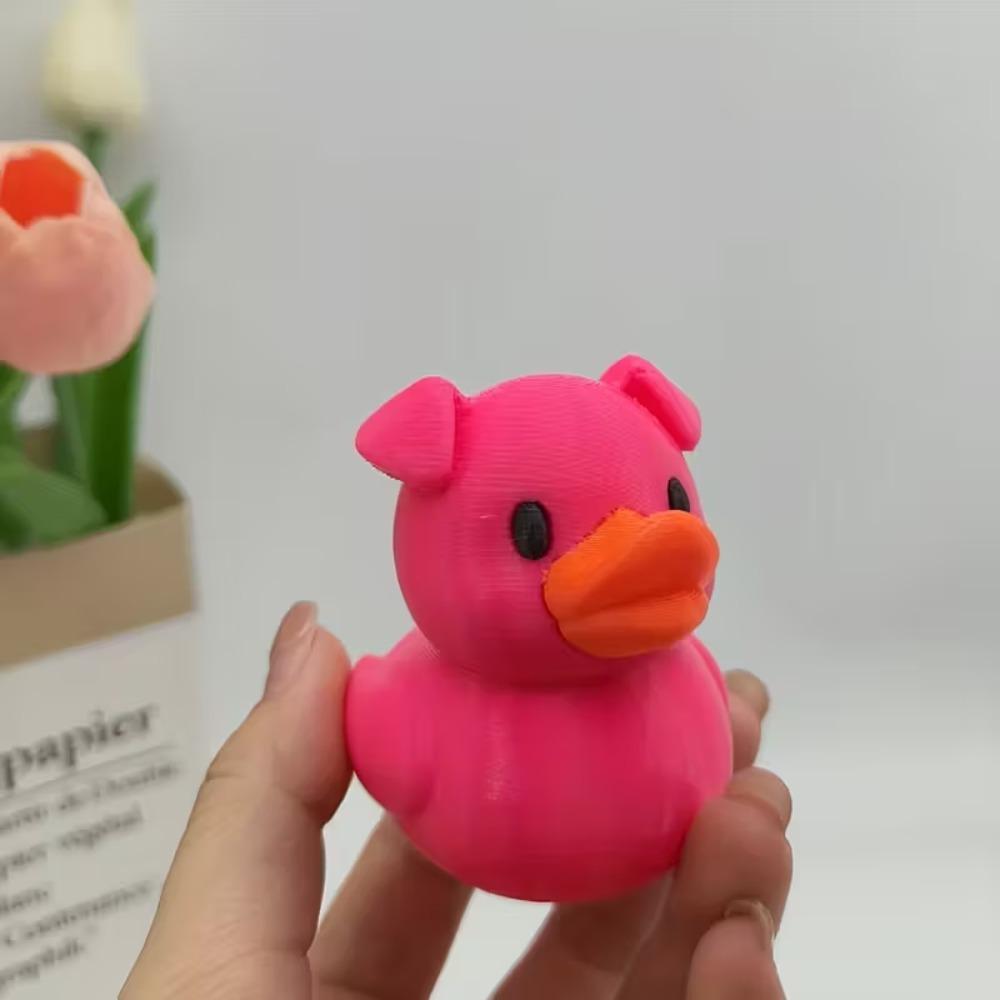 

Super Cute Pig Duck Statue, Lifelike Nose and Mouth - Smooth Pink Plastic Indoor/outdoor Home Decoration, Christmas, Halloween