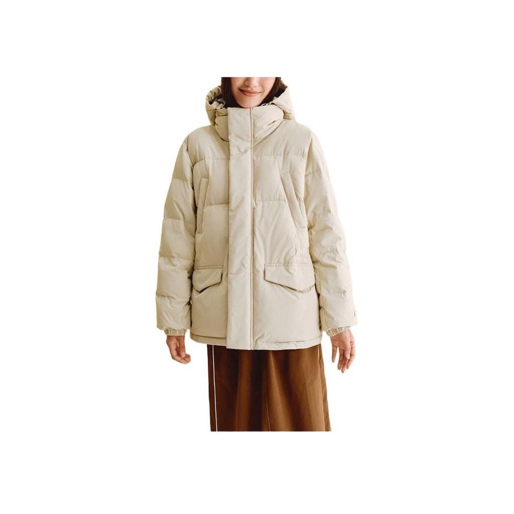 Skechers Fashionable Comfortable Loose Waterproof Stain-Resistant Warm Down Jacket Women Outerwear Brown L424W050-03L0