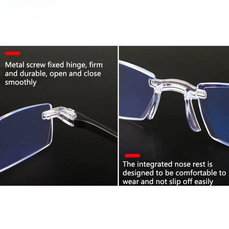 Elder Ultralight Okuma Gözlükleri Erkekler Kadınlar Retro HD Lens Mavi Işık Engelleyici Gözlük Klasik Kare Uzak Görüş Gözlükleri