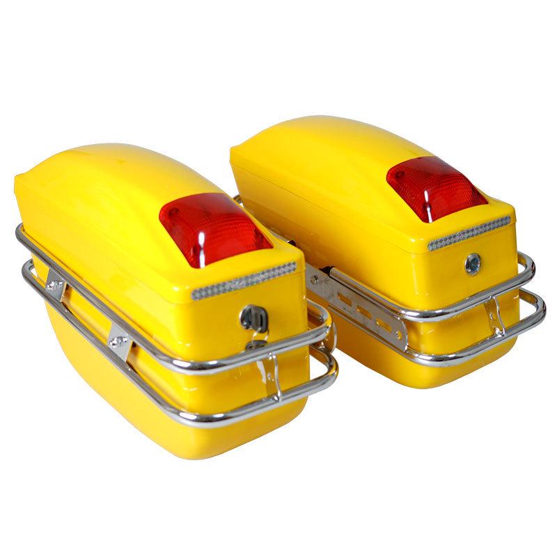 K6 Motorrad-Seitenbox mit Lichtern – 2 oder 3 Boxen, ABS-modifizierter Kofferraum und Heckbox