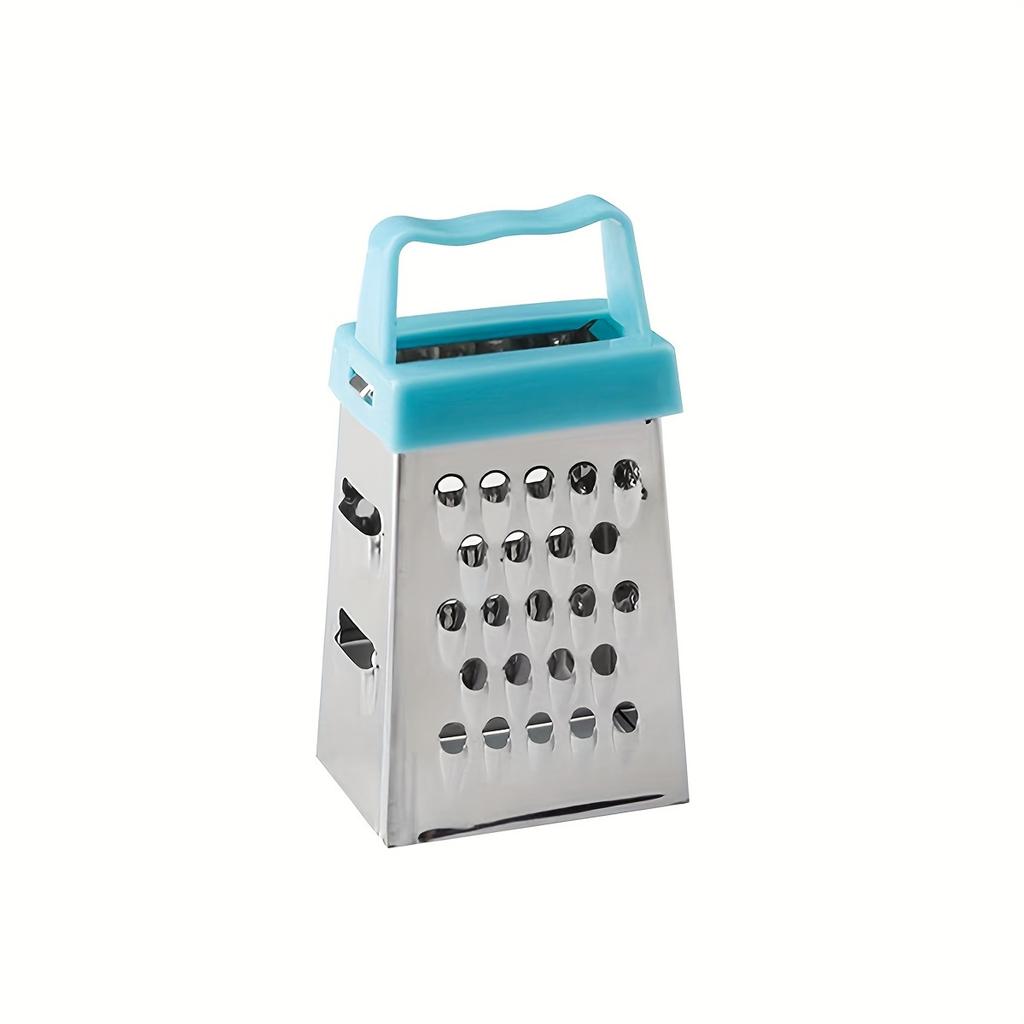 1PC Stainless Steel Mini Cheese Grater, 4-sided Multi-function Vegetable Slicer and Kitchen Lemon Grater, Cutting Tool