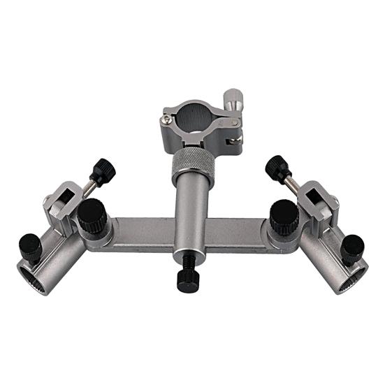 

Fishing Rod Holder Double Head 360 Degree Rotatable Thickened Left Right Sliding Universal Accessories Aluminum Alloy Chair Style Fishing серебряный серый