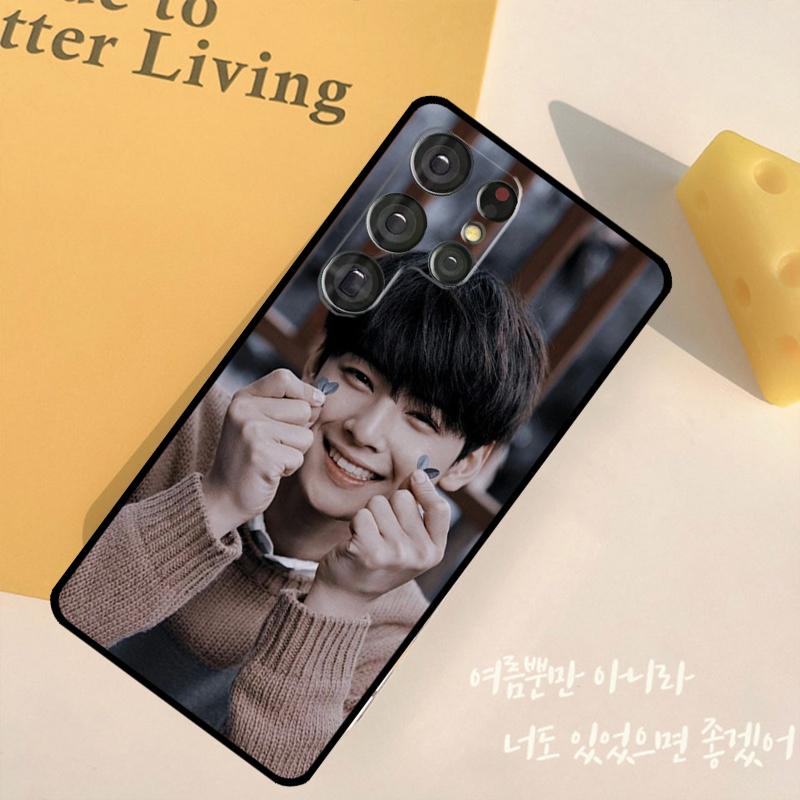 Cha EunWoo Eun Woo Phone Case For Samsung Galaxy S24 S25 Ultra S9 S10 S20 S22 S21 Plus S23 FE Back Cover Shell