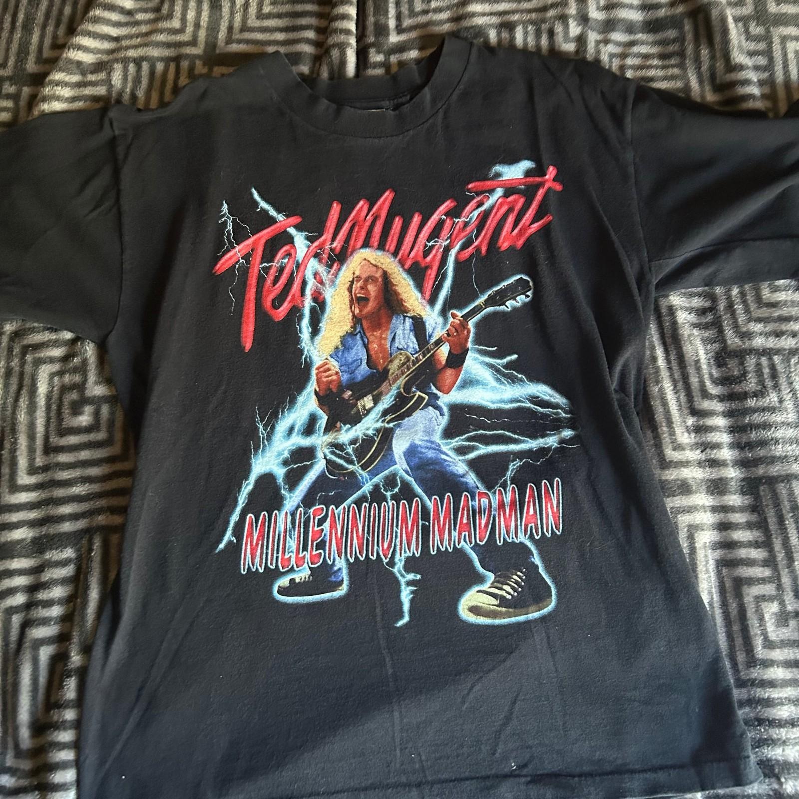 Vintage 1999 Ted Nugent Millennium Madman Tour Unisex T-Shirt S