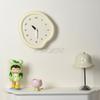 Cream Style High-end Creative Simple Wall Clock with Black Scale Decoration and Ultra Quiet Home Decoration Clock